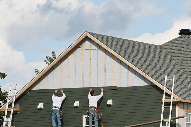 Professional Emergency Siding Repair technician working in Coal Township, PA